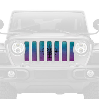 Dirty Acres® - 1-Pc Ombre Compass Style Perforated Main Grille