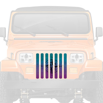 Dirty Acres® - 1-Pc Ombre Compass Style Perforated Main Grille