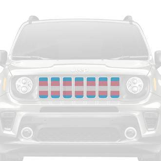 Dirty Acres® - 1-Pc Transgender Flag Style Perforated Main Grille