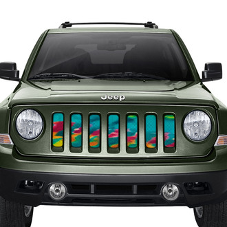 Dirty Acres® - 1-Pc Tropical Tie Dye Style Perforated Main Grille