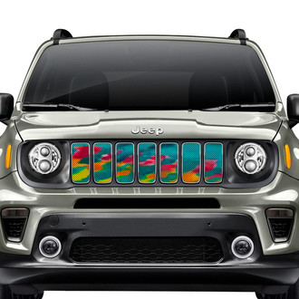 Dirty Acres® - 1-Pc Tropical Tie Dye Style Perforated Main Grille