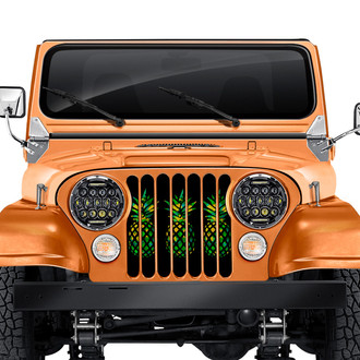 Dirty Acres® - 1-Pc Tropical Pineapples Style Perforated Main Grille