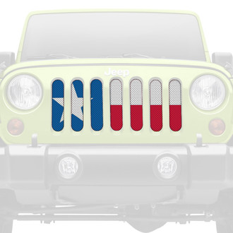 Dirty Acres® - 1-Pc Texas Flag Style Perforated Main Grille