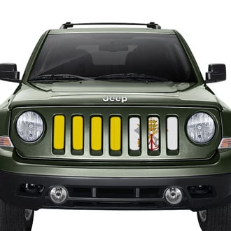 Dirty Acres® - 1-Pc Vatican City Flag Style Perforated Main Grille