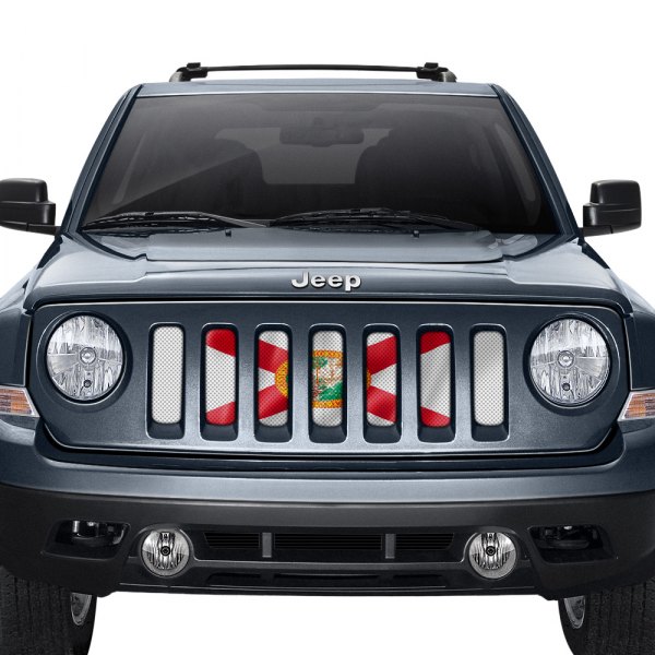 Dirty Acres® - 1-Pc Waving Florida State Flag Style Perforated Main Grille