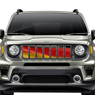 Dirty Acres® - 1-Pc Waving German Flag Style Perforated Main Grille
