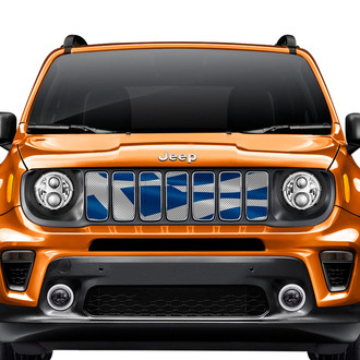 Dirty Acres® - 1-Pc Waving Greek Flag Style Perforated Main Grille