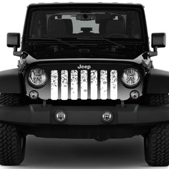 Dirty Acres® - 1-Pc White Elegance Style Perforated Main Grille