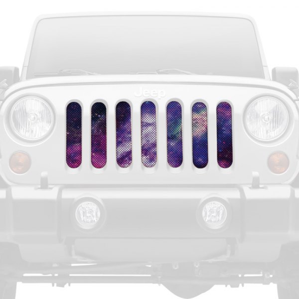 Dirty Acres® - 1-Pc Purple Galaxy Style Perforated Main Grille
