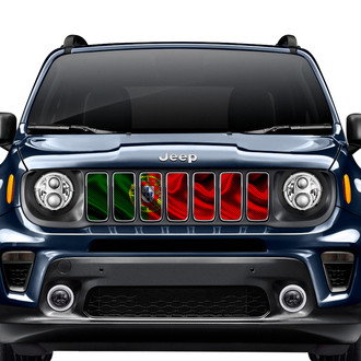 Dirty Acres® - 1-Pc Waving Portugal Flag Style Perforated Main Grille