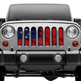 Dirty Acres® - 1-Pc Waving Samoan Flag Style Perforated Main Grille