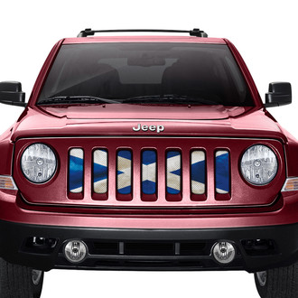 Dirty Acres® - 1-Pc Waving Scotland Flag Style Perforated Main Grille