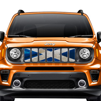Dirty Acres® - 1-Pc Waving Scotland Flag Style Perforated Main Grille