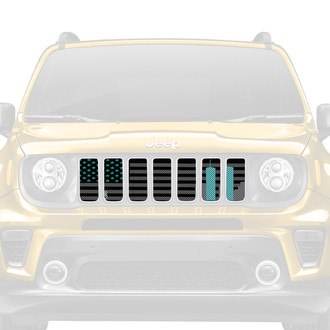 Dirty Acres® - 1-Pc World Trade Center Tribute American Flag Style Perforated Main Grille