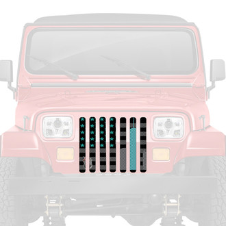 Dirty Acres® - 1-Pc World Trade Center Tribute American Flag Style Perforated Main Grille