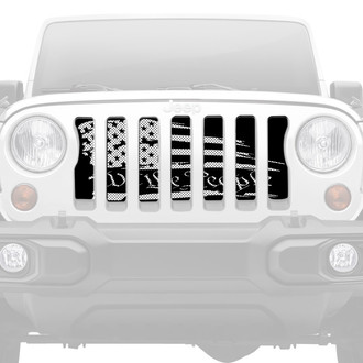 Dirty Acres® - 1-Pc "We The People" American Flag Style Perforated Main Grille