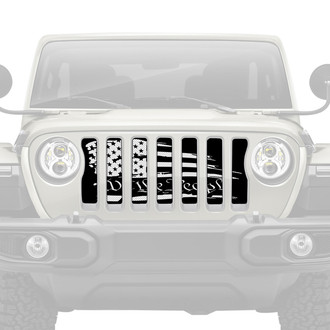 Dirty Acres® - 1-Pc "We The People" American Flag Style Perforated Main Grille