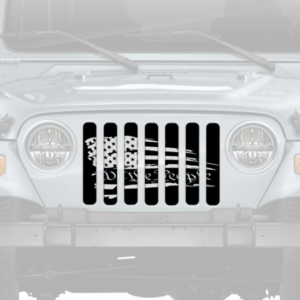 Dirty Acres® - 1-Pc "We The People" American Flag Style Perforated Main Grille