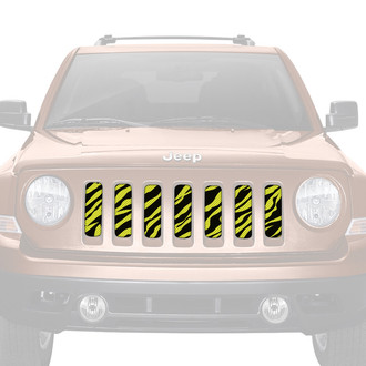 Dirty Acres® - 1-Pc Yellow Zebra Style Perforated Main Grille