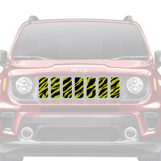 Dirty Acres® - 1-Pc Yellow Zebra Style Perforated Main Grille