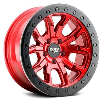 DIRTY LIFE® - 9303 DT-1 Crimson Candy Red with Simulated Beadlock Ring