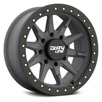 DIRTY LIFE® - 9304 DT-2 Satin Gunmetal with Simulated Beadlock Ring