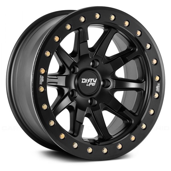 DIRTY LIFE® - 9304 DT-2 Matte Black with Beadlock Ring 5 Lugs