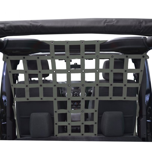  Dirtydog 4x4® - Olive Drab Green Cross-Style Coverage Pet/Cargo Divider