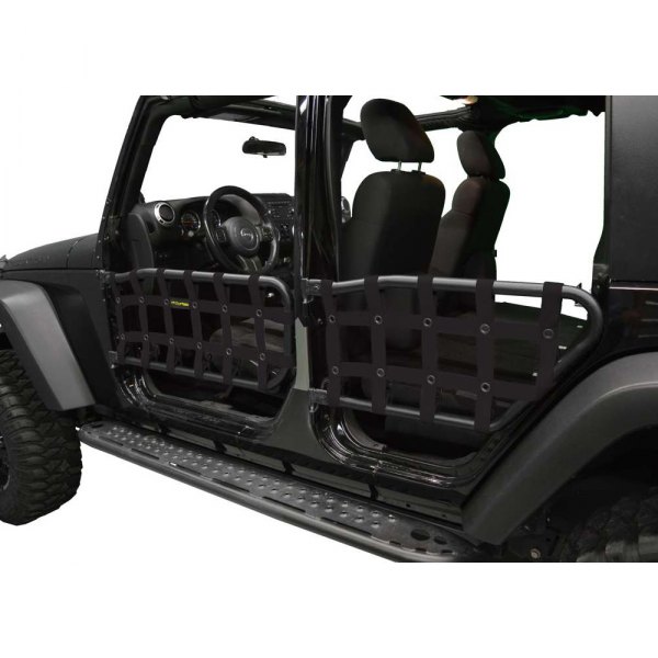 Dirtydog 4x4® - Black Front and Rear Door Nets for Olympic™ Tube Doors