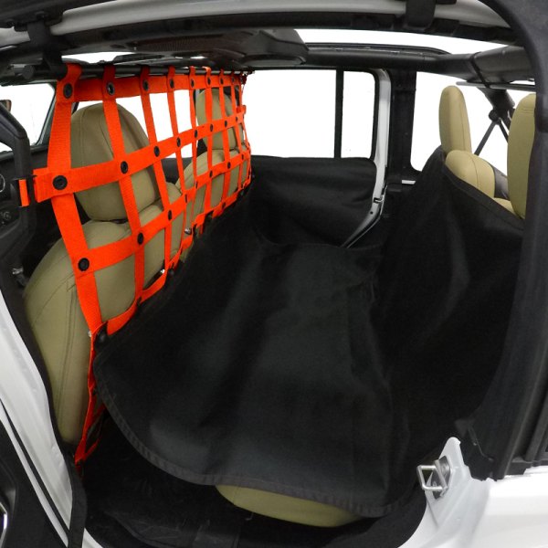  Dirtydog 4x4® - Orange Pet Divider with Rear Seat Saver