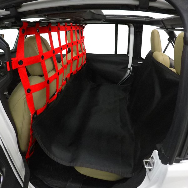  Dirtydog 4x4® - Red Pet Divider with Rear Seat Saver