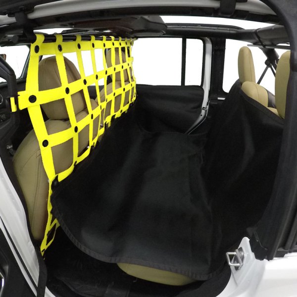  Dirtydog 4x4® - Yellow Pet Divider with Rear Seat Saver