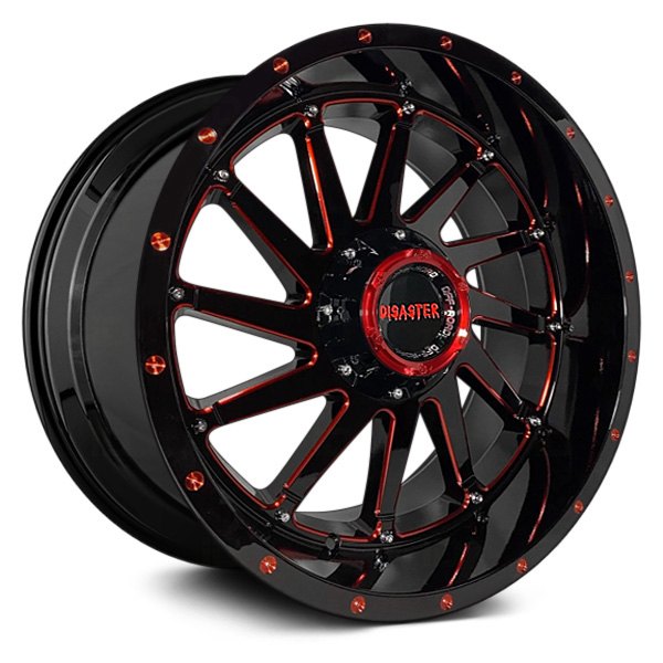 DISASTER OFF ROAD® - D01 Gloss Black with Candy Red Milled Accents