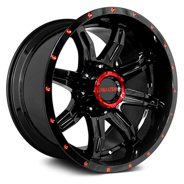 DISASTER OFF ROAD® - D02 Gloss Black with Candy Red Milled Accents