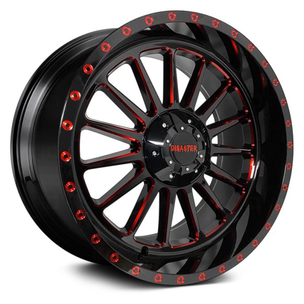 DISASTER OFF ROAD® - D95 Gloss Black with Candy Red Milled Accents