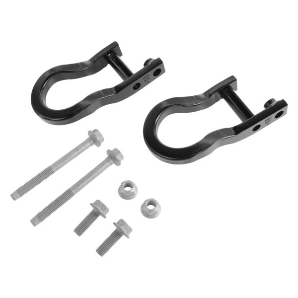 DIY Solutions® - Front Driver and Passenger Side Black Tow Hook Kit