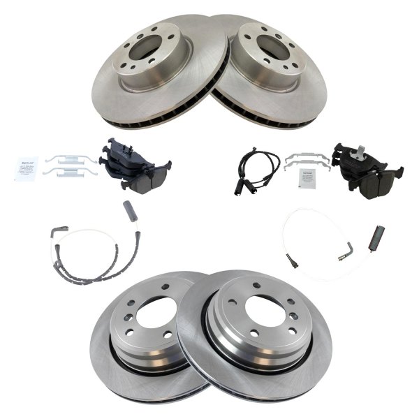 DIY Solutions® - Front and Rear Disc Brake Kit with Ceramic Pads