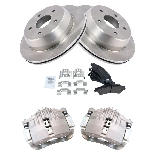DIY Solutions® - Rear Disc Brake Kit with Semi-Metallic Pads and Calipers