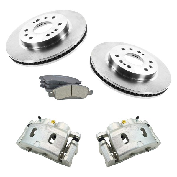 DIY Solutions® - Front Disc Brake Kit with Ceramic Pads and Calipers