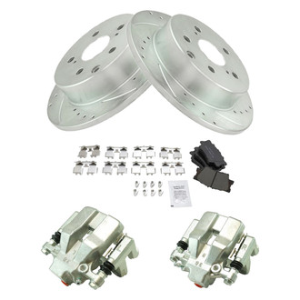 DIY Solutions® - Performance Rear Disc Brake Kit with Ceramic Pads and Calipers