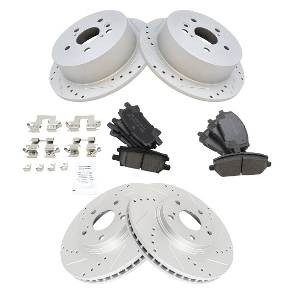 DIY Solutions® - Performance Front and Rear Disc Brake Kit with Ceramic Pads