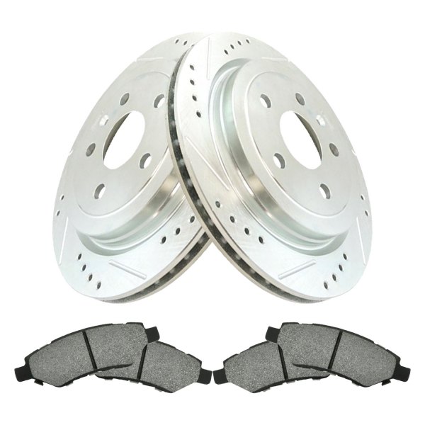 DIY Solutions® - Performance Rear Disc Brake Kit with Semi-Metallic Pads