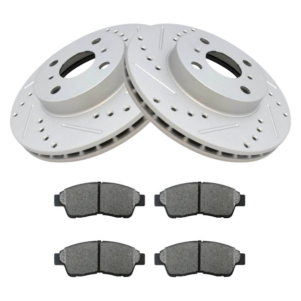DIY Solutions® - Performance Front Disc Brake Kit with Semi-Metallic Pads