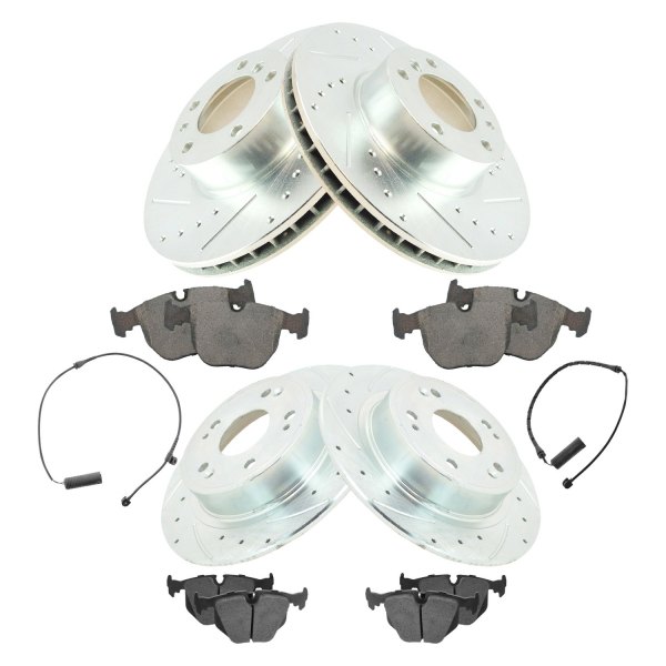 DIY Solutions® - Performance Front and Rear Disc Brake Kit with Ceramic Pads