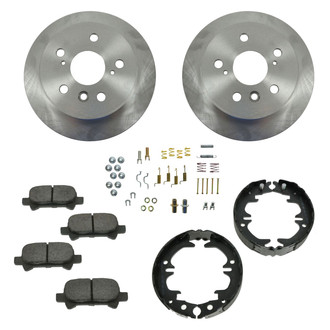 DIY Solutions® - Rear Disc Brake Kit with Ceramic Pads and Shoes