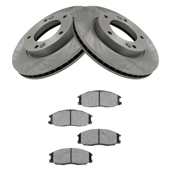 DIY Solutions® - Front Disc Brake Kit with Semi-Metallic Pads