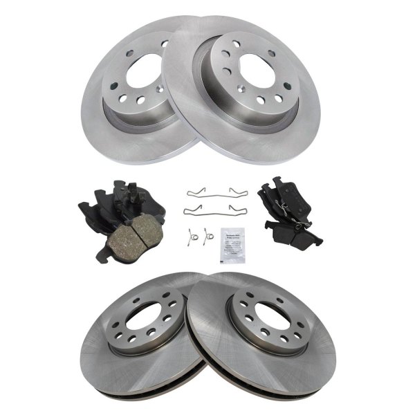 DIY Solutions® - Front and Rear Disc Brake Kit with Semi-Metallic Pads