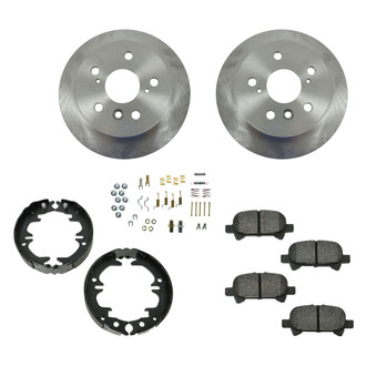 DIY Solutions® - Rear Disc Brake Kit with Semi-Metallic Pads and Shoes