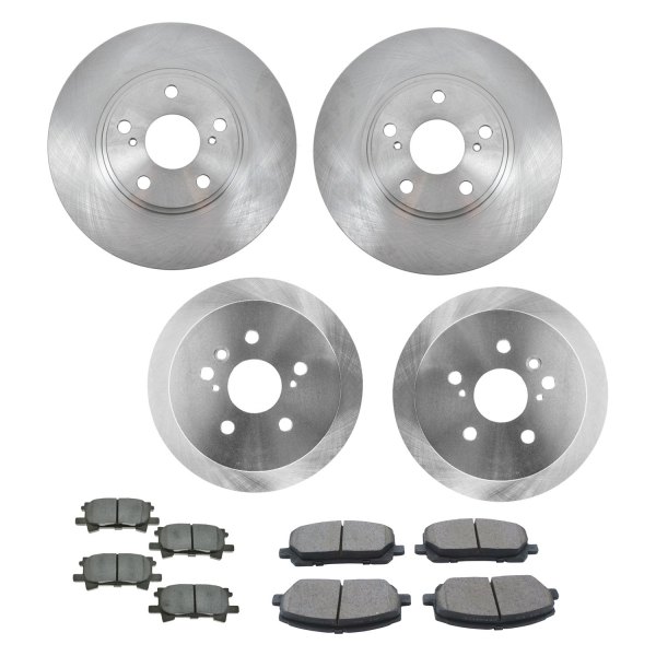 DIY Solutions® - Front and Rear Disc Brake Kit with Ceramic Pads