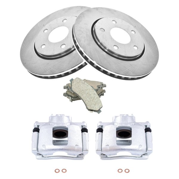 DIY Solutions® - Front Disc Brake Kit with Ceramic Pads and Calipers